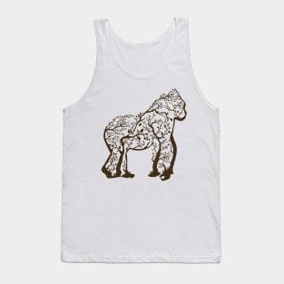 gorilla tree illustration Tank Top